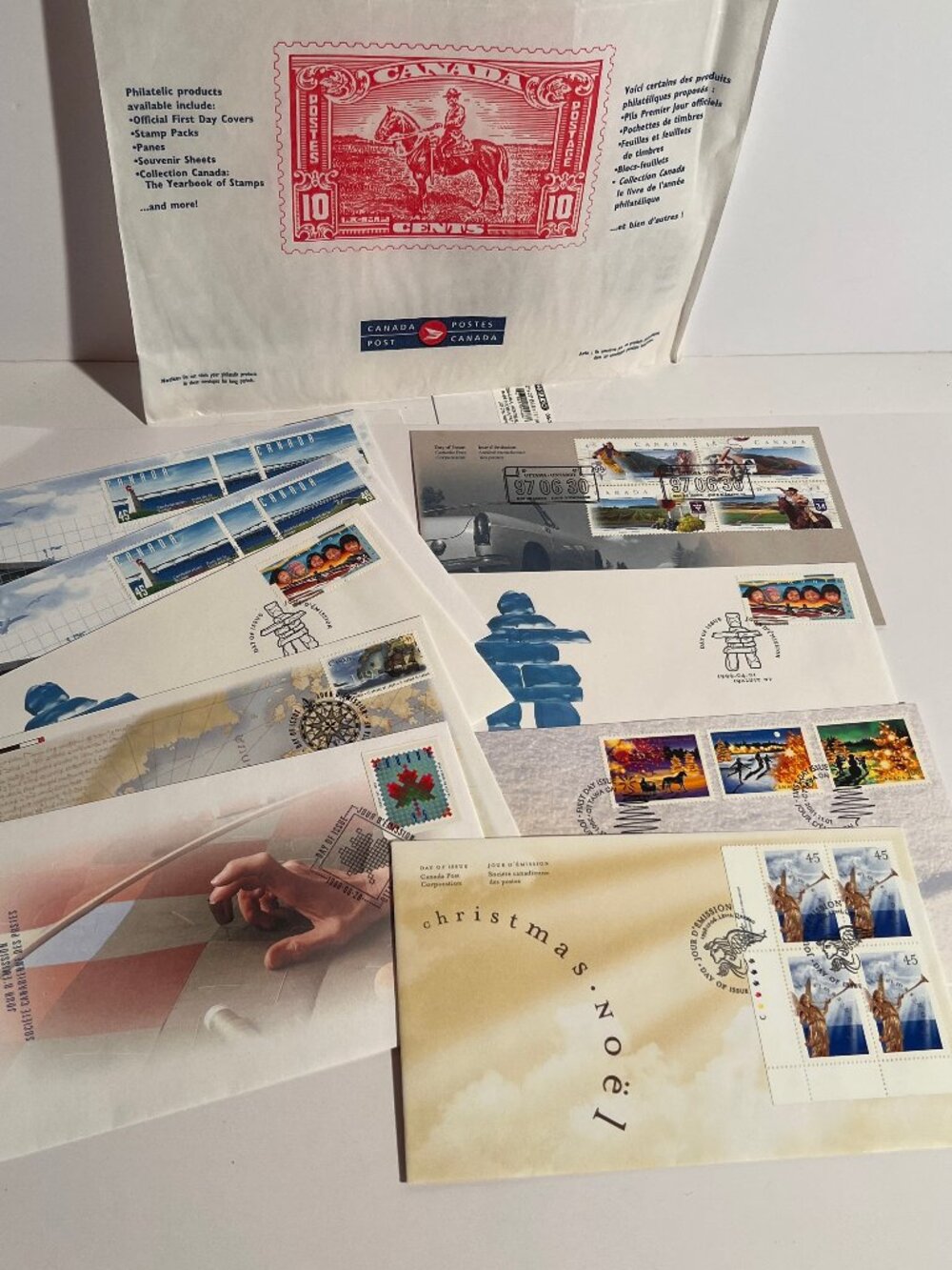 Lot of Vintage Canada Post Official First Day Covers (FDC) Stamps Collection